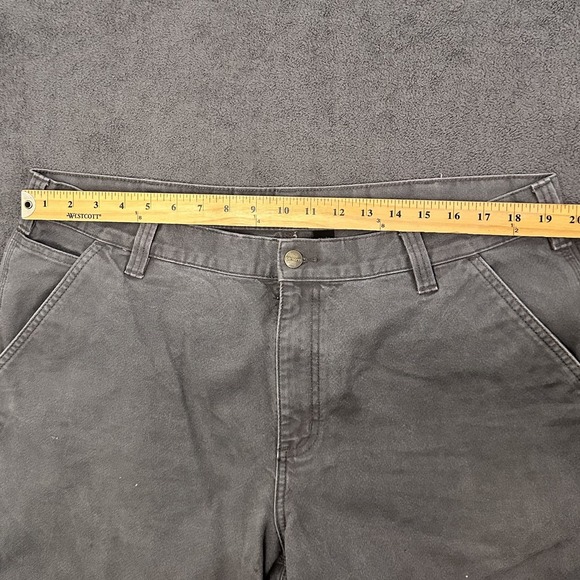 Carhartt carpenter mens pants gray straight leg 40x30 relaxed fit rugged flex - Picture 8 of 13
